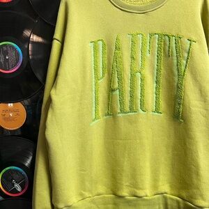 Skullhouse sweater sweatshirt martini olive Green Party medium large